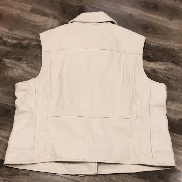 🔥🔥DEREK LAM 10 CROSBY leather moto vest - Picture 9 of 17